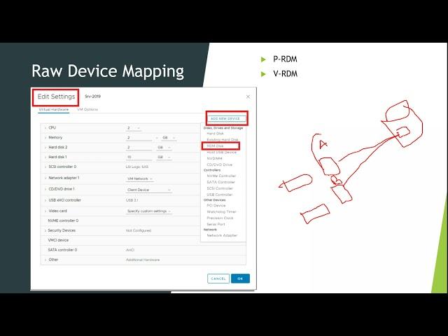 VMware vSphere 7 Trainning M4-S3 - How to configure RDM (Raw Device Mapping) in VMware