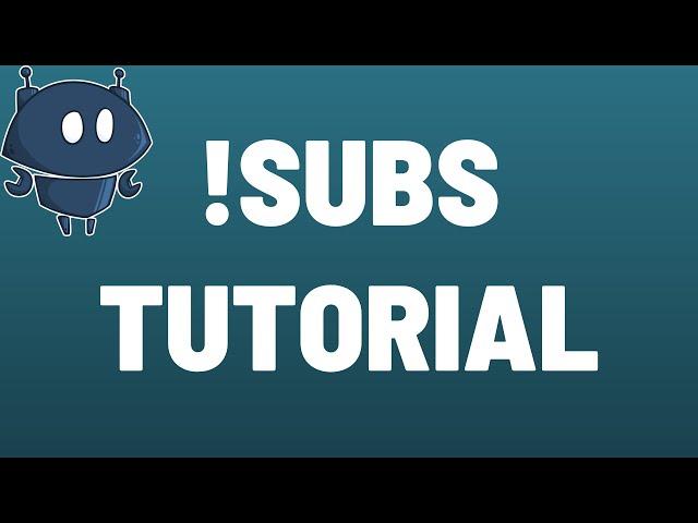 Nightbot Subscriber Anzahl Command Tutorial I German 2021