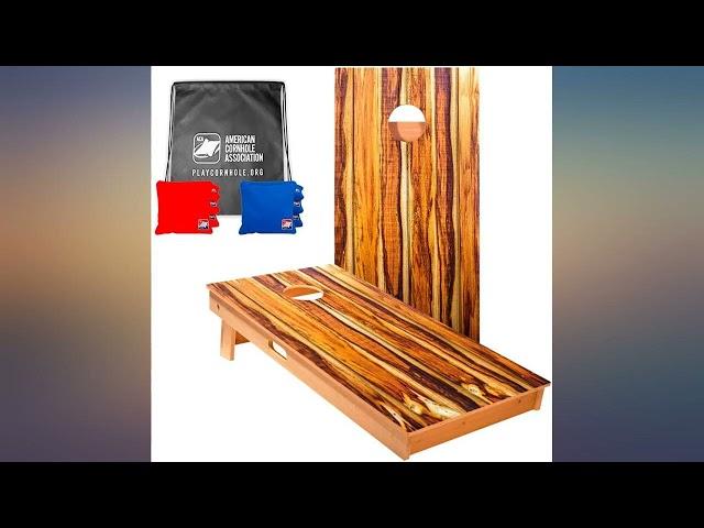 ACA American Cornhole Association 2x4 Star Wood Professional Cornhole Boards with review