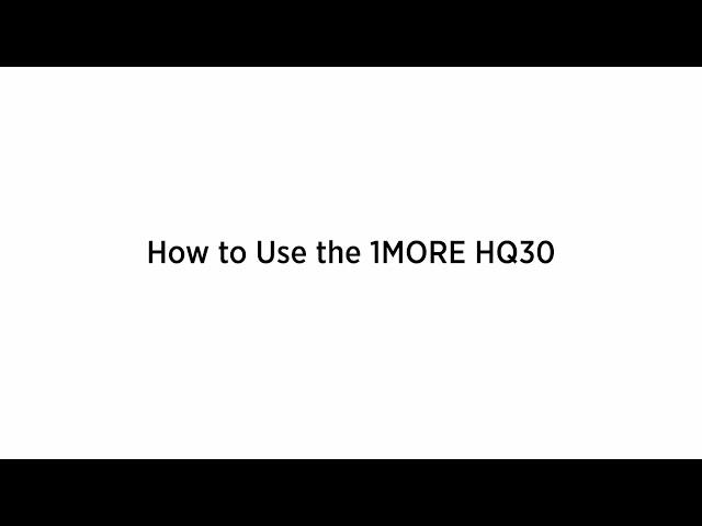 How to use the 1MORE SonoFlow SE Headphones