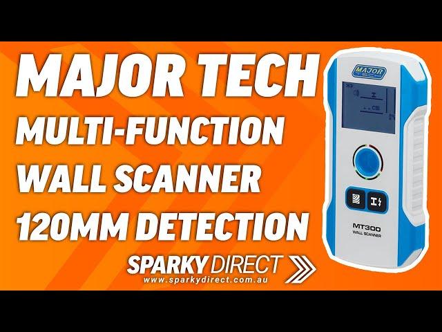 Major Tech MT300 | Multi-Function Wall Scanner 120mm Detection