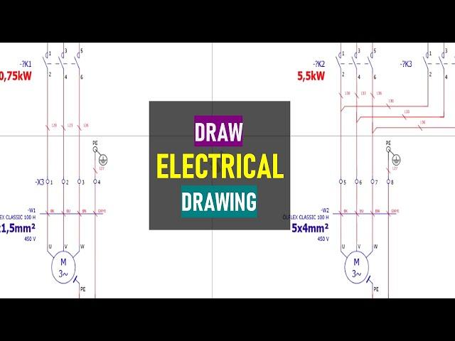 How to Draw Electrical Diagrams | Wiring Diagrams Explained | Control Panel Wiring Diagram | EPLAN