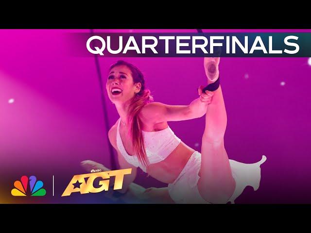 Dentist Kelsey Jane WOWS With Beautiful Aerial! | Quarterfinals | AGT 2024