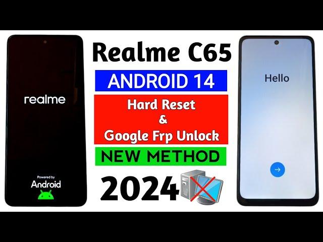 Realme C65 5G (RMX3997) Hard Reset & Google Frp Unlock Android 14 [Without Pc]