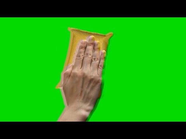 РУКА ПРОТИРАЕТ ЭКРАН. Футаж. Хромакей. Зелёный экран. Chroma Key. Green Screen.