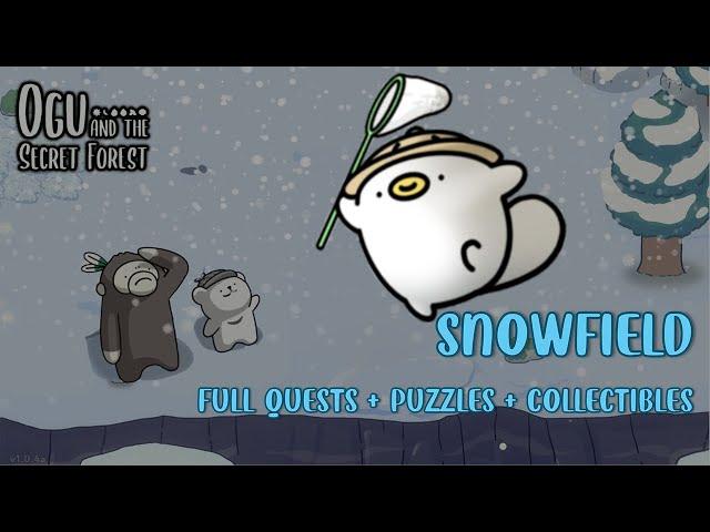 Ogu and the secret forest walkthrough #7 - Snowfield - All 100% quest, puzzle & collectibles