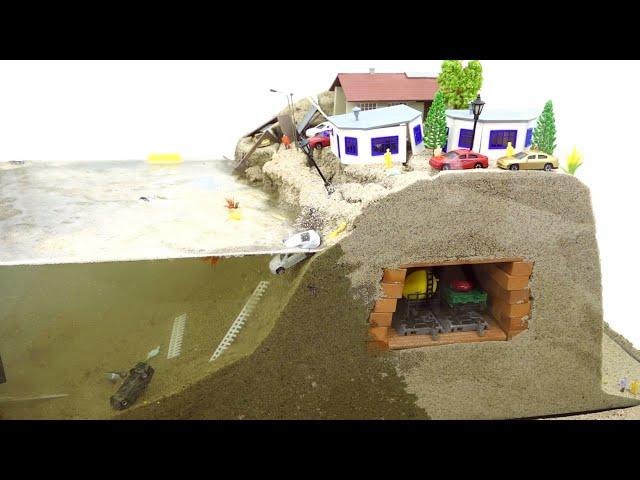 Railroad Tunnel Under Town - Dam Breach Experiment