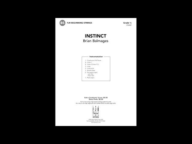 Instinct | String Orchestra | Grade 0.5