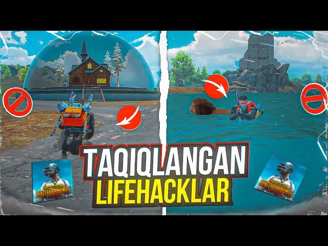 PUBG TAQIQLAGAN TOP 7 LIFEHACKLAR|PUBG SIRLARI 3.5 VERSIYA LIFEHACKLARI