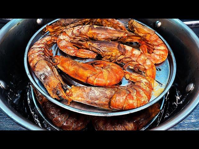  Копчу креветки в квартире на кухне в кастрюле! | Smoking shrimp in a pan!