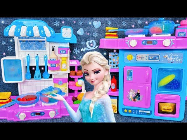 8 Minutes Satisfying with Unboxing Frozen Elsa Kitchen Playset，Disney Toys Series ASMR | Review Toys