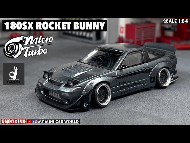 『MY MINI CAR WORLD』UNBOXING MICRO TURBO 1/64 180SX ROCKET BUNNY