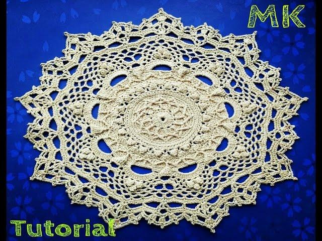 МК салфетка "Эмили " 29-30 ряды How to crochet doily "Emily" 29-30 rows