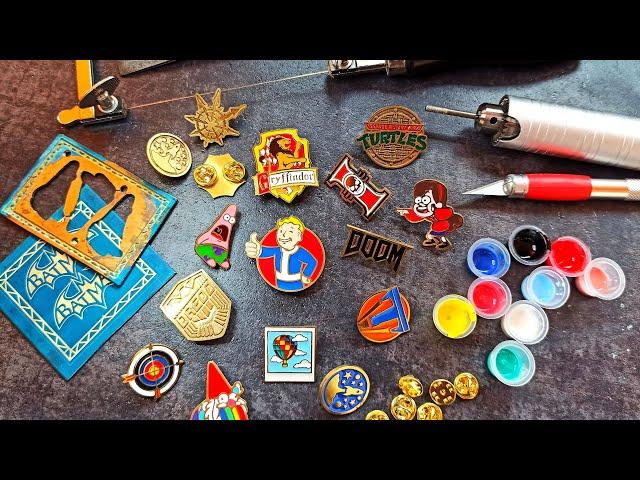 How i make real metal enamel pins at home