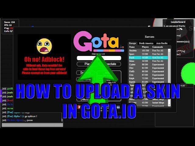 How to upload a skin in Gota io