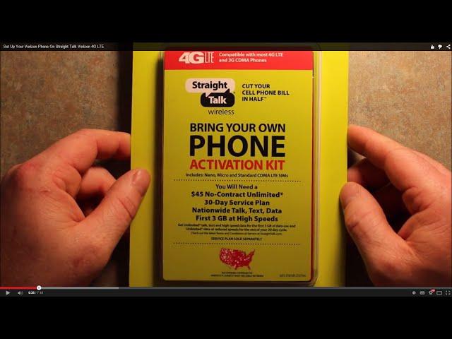 Set Up Your Verizon Phone On Straight Talk Verizon LTE
