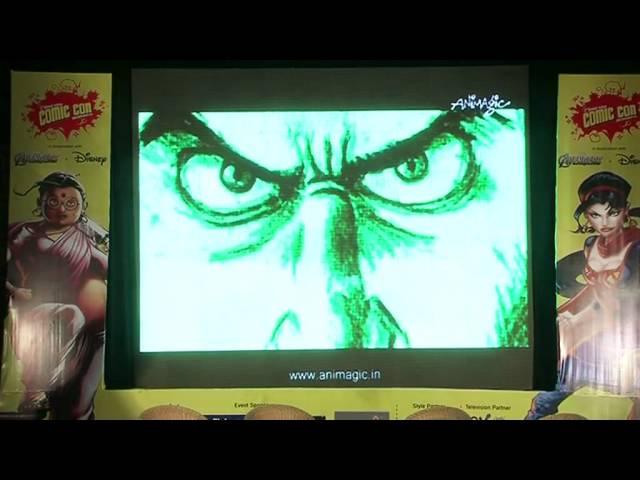 Animagic Studios presents an animation montage at the 2nd Annual Indian Comic Con