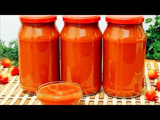 The most delicious SAUCE for MEAT! My husband almost swallowed his tongue!!! Thick homemade ketchup