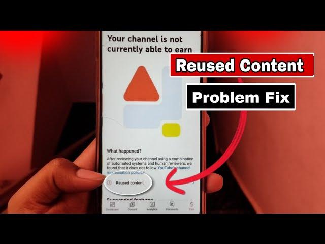 your channel is not currently able to earn / Reused content monetization problem slove