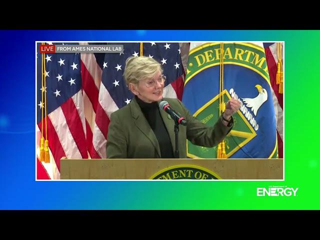 Secretary Jennifer Granholm's Farewell Address to the 17 National Labs