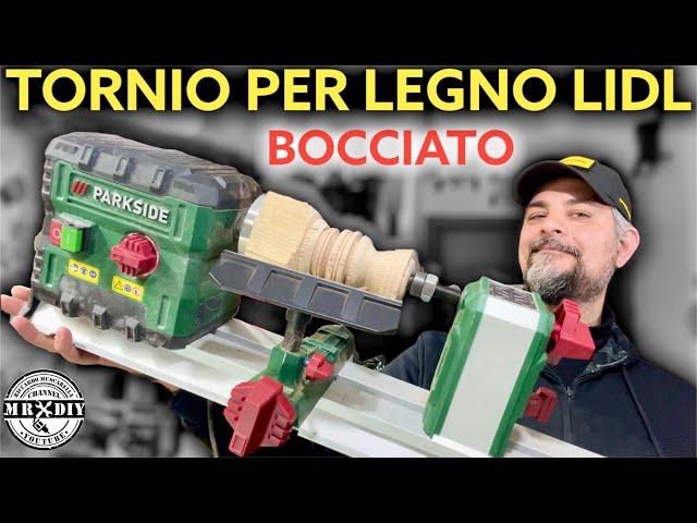 SMELLED! New Parkside lidl wood lathe 99 € PDM 600 B2. Review Riccardo Muscarella.