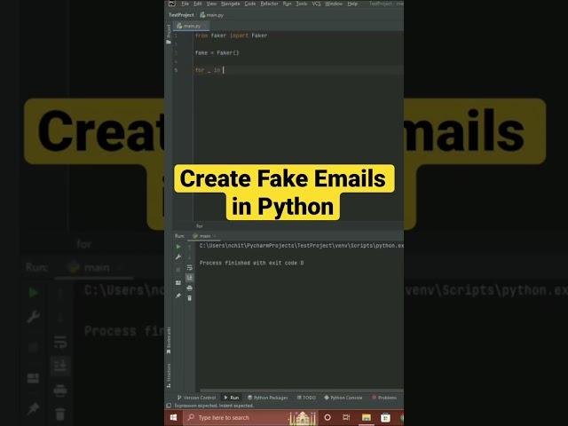 How To Generate Fake Emails using Python 2025