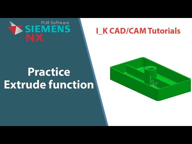 Siemens NX Practice_1:Solid Part Modeling tutorial #NX #Siemens #plastic #design #3D #moeling