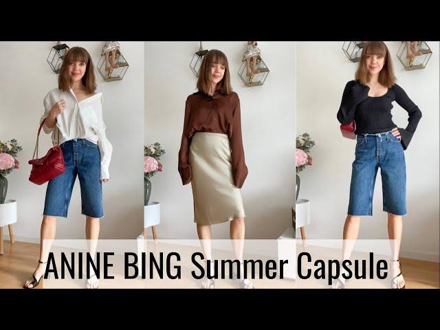 ANINE BING SUMMER TRY ON HAUL | SUMMER CAPSULE WARDROBE | SUMMER HAUL 2022