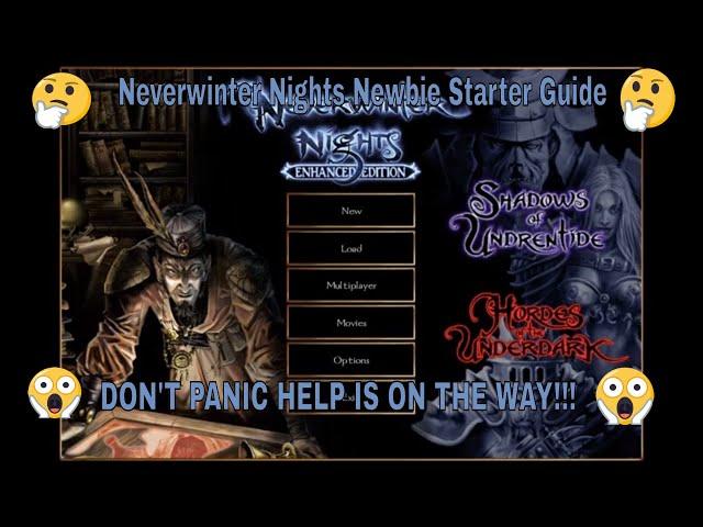 Neverwinter Nights Newbie Starter Guide