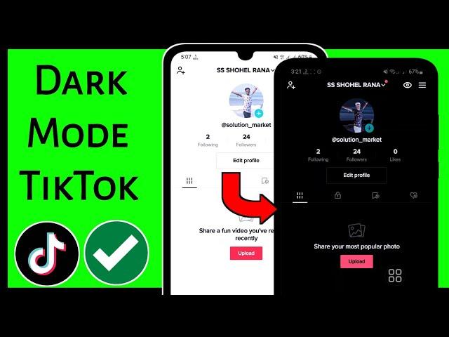 How To Get Dark Mode On TikTok Samsung | How to turn on dark mode on TikTok