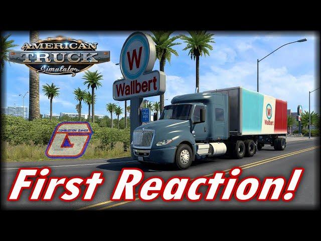 First Reaction to American Truck Simulator | Gameplay Reaction & Review | TheCombustionGamer