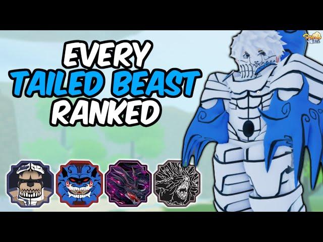 EVERY Tailed Beast RANKED From WORST To BEST! | Shindo Life Tailed Spirit Tier List