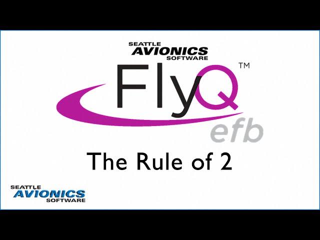 The Rule of 2 - Why FlyQ EFB takes fewer taps than other apps