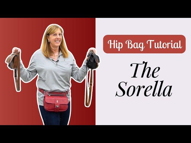 The Sorella Hip Bag Tutorial – Faux Leather with Linen Lining || Simply Classic Pattern