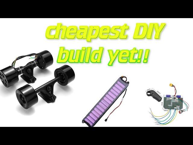 Cheapest ELECTRIC SKATEBOARD build £250!!