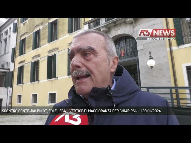 SCONTRO CONTE-BALBINOT, FDI E LEGA: «VERTICE DI MAGGIORANZA PER CHIARIRSI»    | 20/11/2024