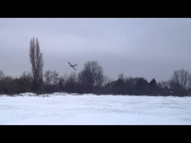 Spitfire in the snow