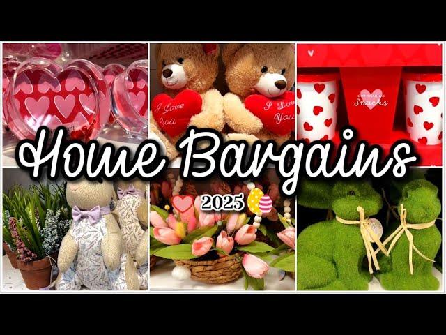 *NEW IN* Home Bargains Valentine's Day  & Easter  // Winter & Spring shop with me 2025 // January