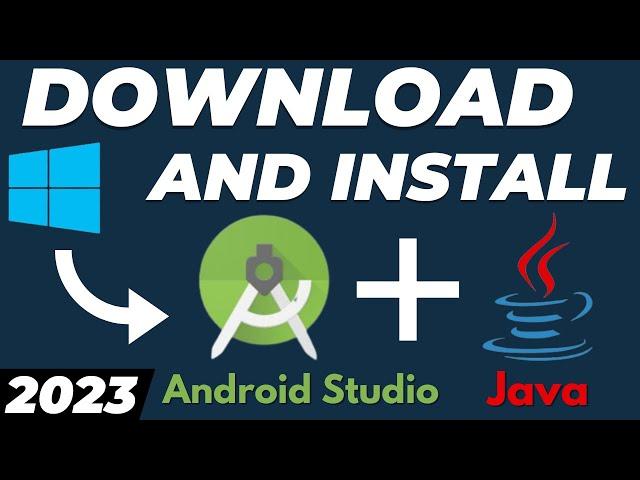 How to download and install Android Studio on Windows 10/11 with Java JDK setup 2024