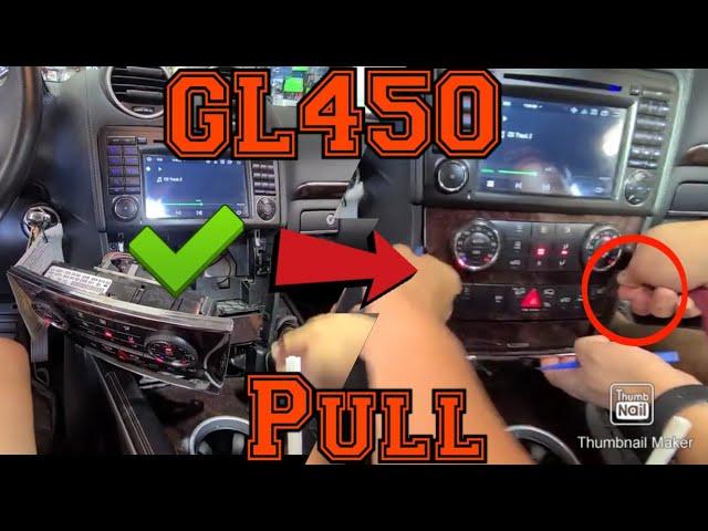 Mercedes Benz GL450 how to remove radio for repair