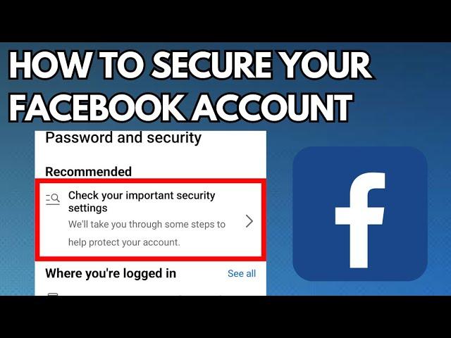 How to Secure Facebook Account (2023)