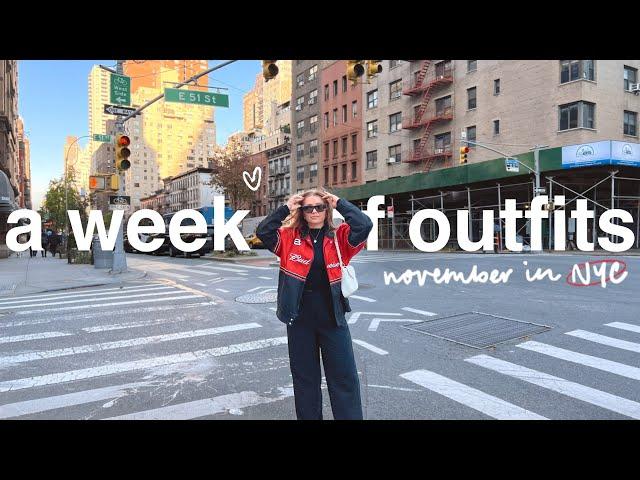 what I *realistically* wear in a week (november in nyc)