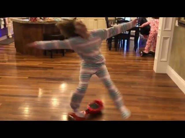 Hard hoverboard face plant