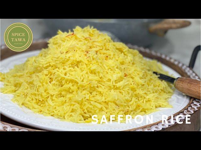 The EASIEST Saffron Rice Recipe | Arabic Style