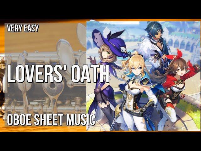 Oboe Sheet Music: How to play Lovers' Oath (Genshin Impact) by Yu Peng Cheng