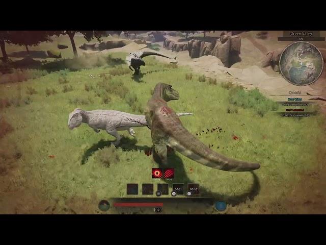 Path of Titans T Rex vs Giga and Carchar