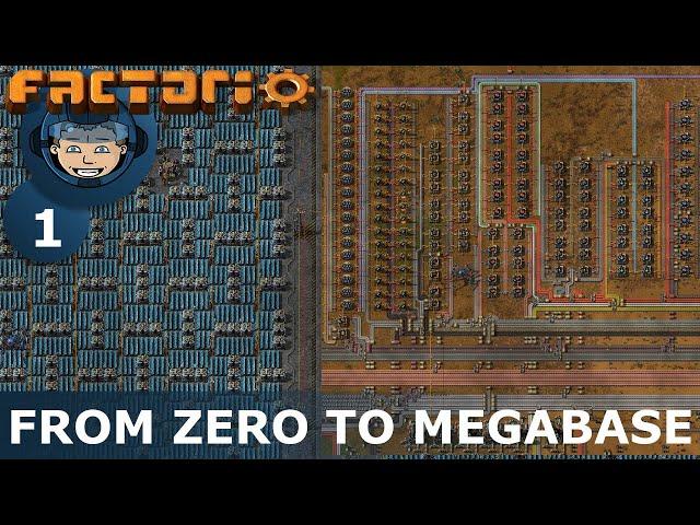 FROM ZERO TO MEGABASE - Factorio: Part 1 - Beating The Game