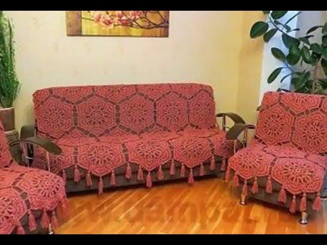 Crochet motif* Napkin* Большие мотивы крючком /плед,покрывало/  Вязание крючком салфетки  Урок 359