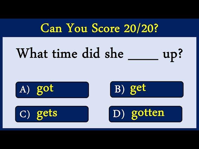 Mixed English Grammar Quiz: CAN YOU SCORE 10/10?