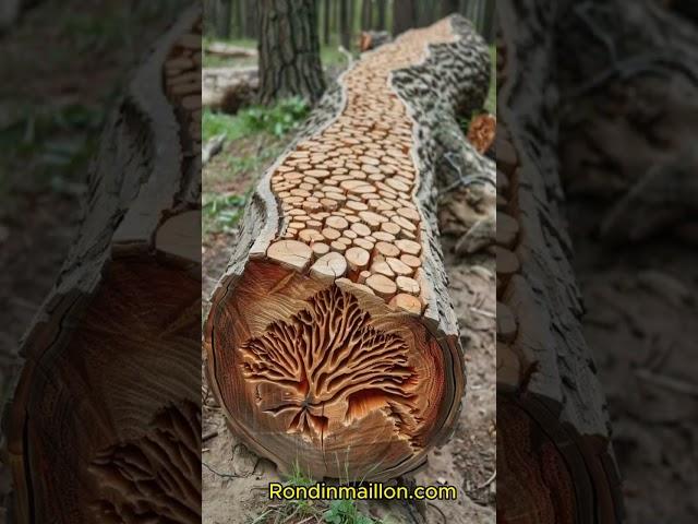️ Idée création en rondin de bois